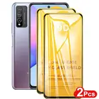 Закаленное стекло с полным покрытием 9D для Huawei Y5P Y6P P Smart 2021 2020 Y9A Y7A Honor 10X 9X Lite P40 Nova 7 SE, защита экрана, 2 шт.