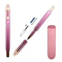 new metal rose gold accessories extra fine fountain pen students practice calligraphy 0 380 8mm nib ink cartridge