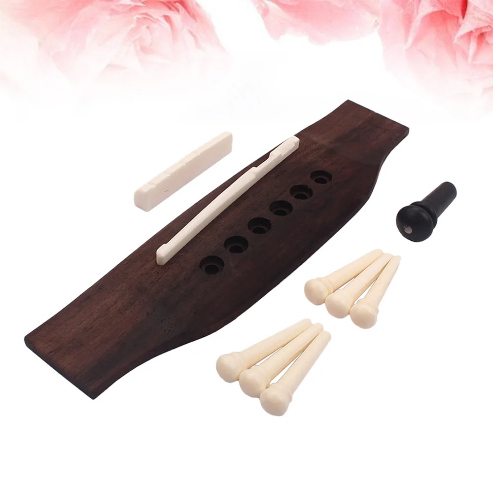

1G06 Guitar Bridge Acoustic Guitar Bridge Saddle and Nut for Guitar Accessories