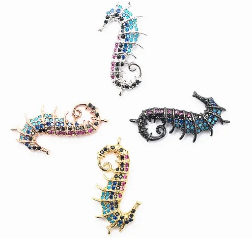 27*14 мм Морской конек микро проложить cz Циркон кубический цирконий бусины DIY