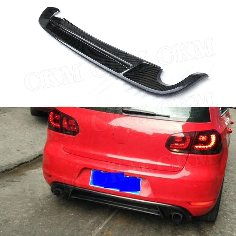 Углеродное волокно/FRP диффузор губа на задний бампер спойлер для Volkswagen VW Golf 6 VI MK6