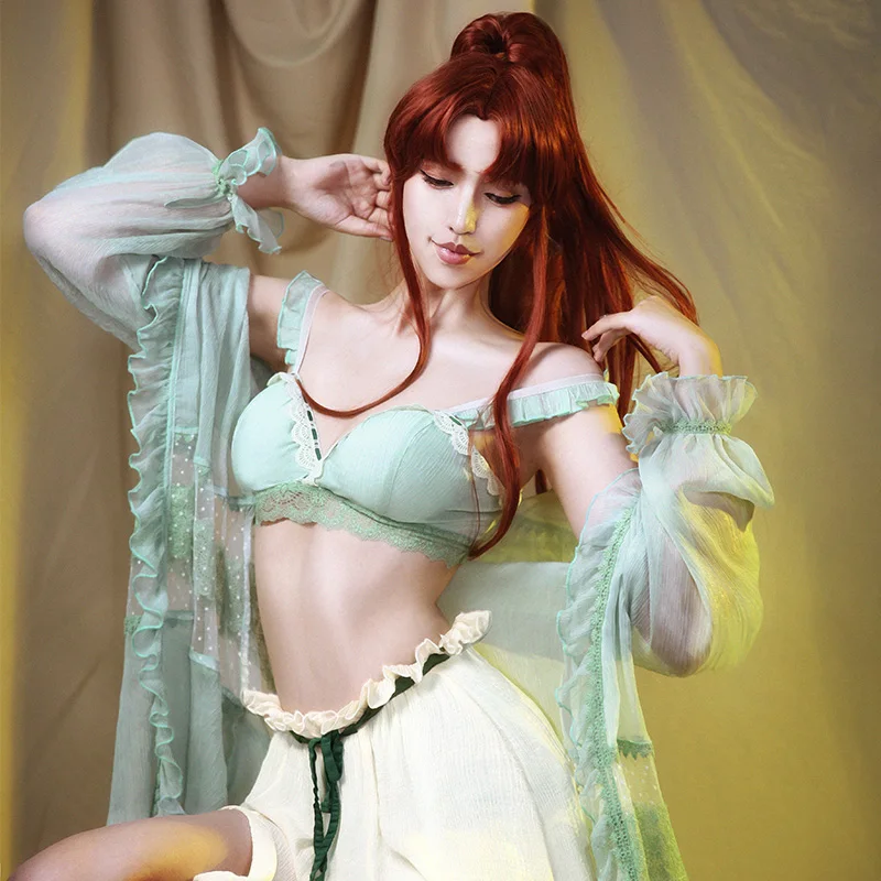 Аниме пижамное платье Сейлор Юпитер Кино Макото женский костюм для косплея