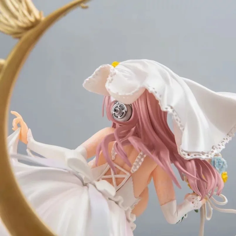 Аниме Super Sonico свадебное платье на 10-ю годовщину 30 см Sony Girl Deluxe Edition ПВХ ручная