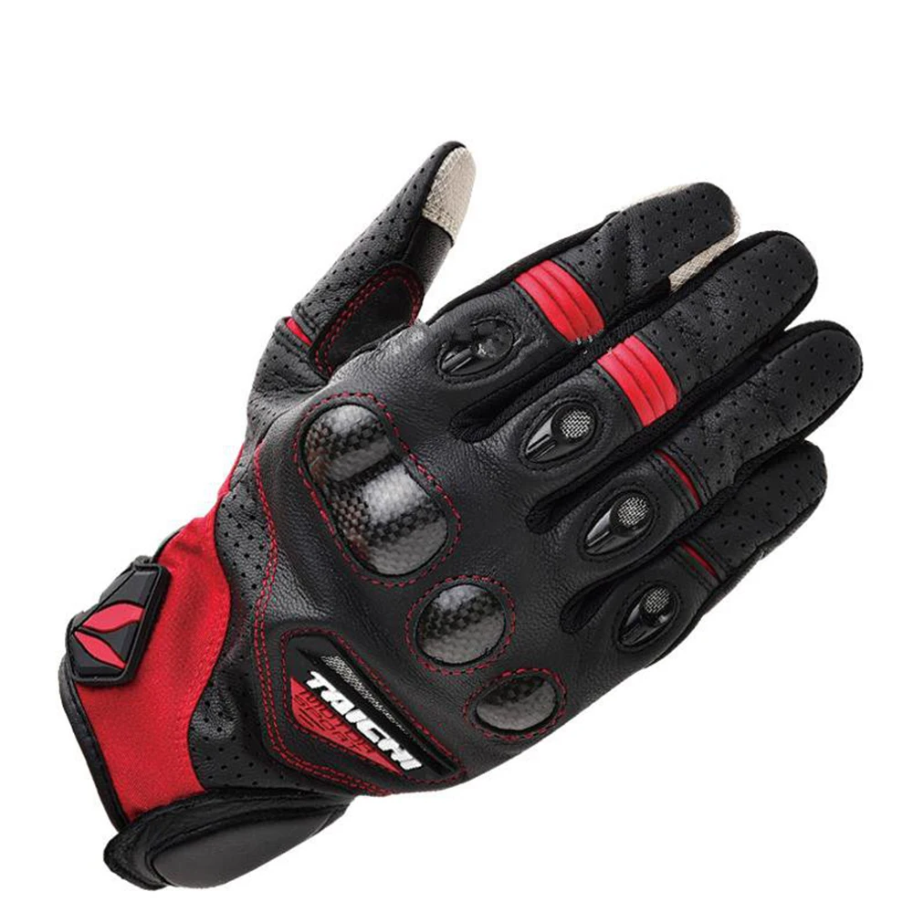 

New One RST 417 Velcocity Leather Mesh Carbon Glove Motorbike Motorcycle Black Gloves