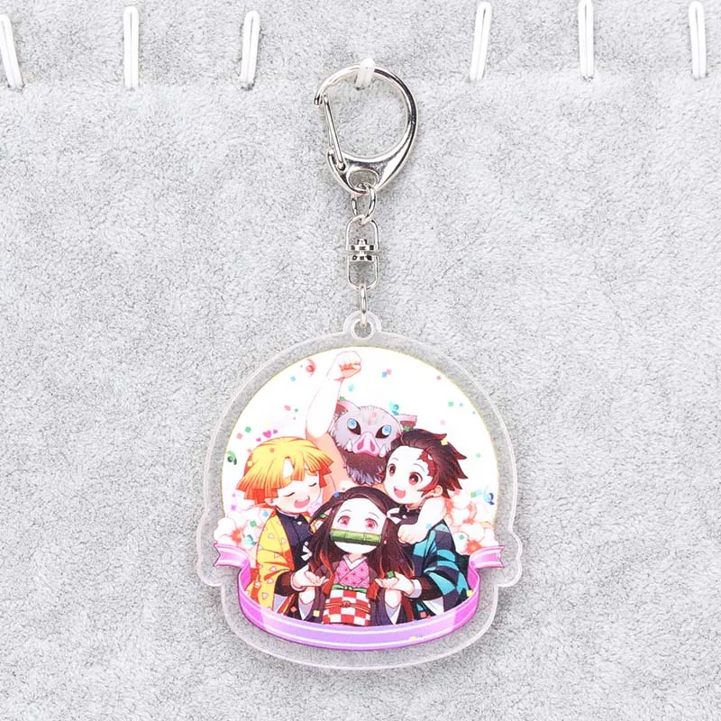 Acrylic keychain10 5,5-16 см Kimetsu no Yaiba акриловый демон убийца Kimetsu no Yaiba брелок Tanjirou Nezuko Kamado фигурка на акриловой подставке Рождество - Цвет: Acrylic keychain10