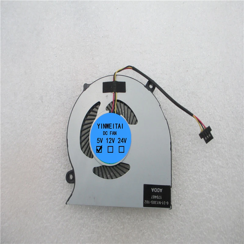 

CPU FAN For CLEVO N130BU N131BU N130WU N131WU Haier lingyue s4-x AB06505HX050301 00N130BU 6-31-N130S-102 AB06505HX050B01