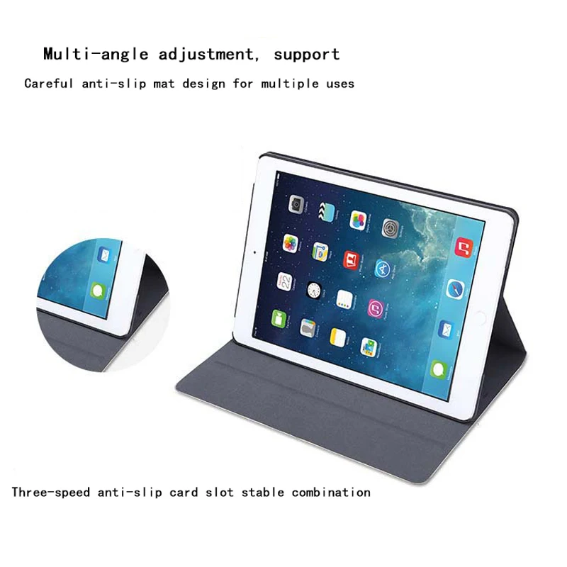 Чехол из искусственной кожи для iPad 6-го и 7-го поколения умный чехол с пробуждением