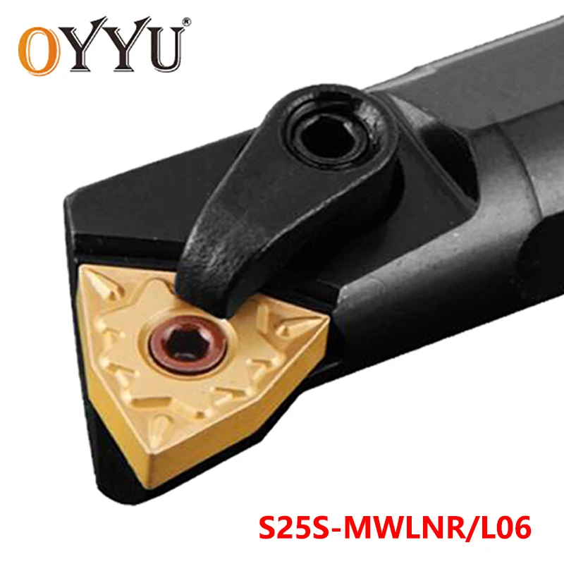 

Oyu 25 мм MWLNR S25S-MWLNR06 карбидные вставки для держателя токарного станка с ЧПУ хвостовик S25S-MWLNL06 токарный инструмент