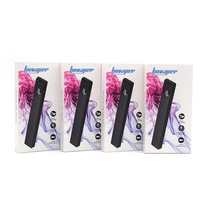 Начальный набор Vape Pod с керамической катушкой, системой индикации мощности LED и аккумулятором 220 мАч, ручкой для электронных сигарет. ВС W01 набор.