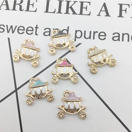 20 шт./лот милая эмалированная подвеска принцессы для ожерелья браслета