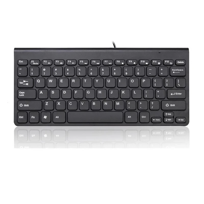 Super Slim Universal USB 2.0 Portablet Mini Multimedia Wired Keyboard 78 Keys Smal For Notebook PC Desktop Laptop Computer Drops |