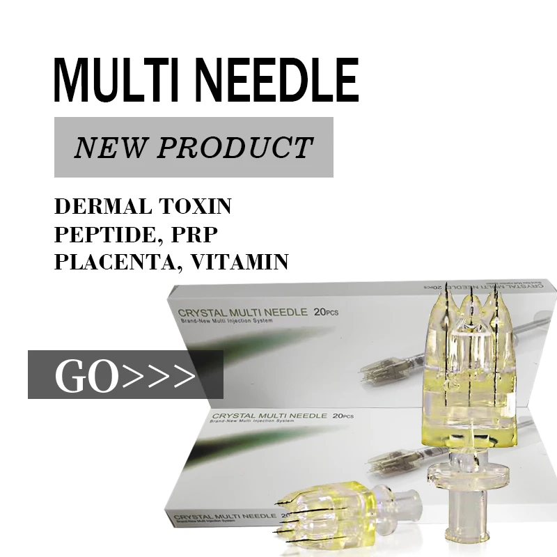 

Korea Crystal Multi Needles Genuine Derma Filler Injector 5 Pins Mesotherapy Needle Negative Pressure Cartridge Needle