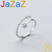 a00620 open pave cz star rings for women real 100 925 sterling silver minimalist party wedding fine jewelry daily wear