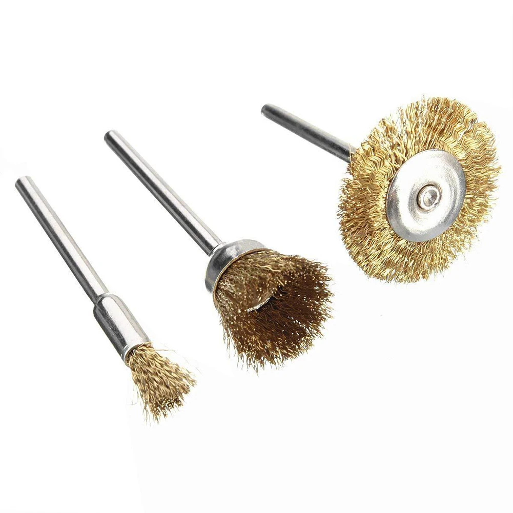 

36pcs Mini Welding Buffing Wire Brush Set Polishing Grinder Stainless Steel Non Slip Derusting Rotary Tools Drill Removal Wheel