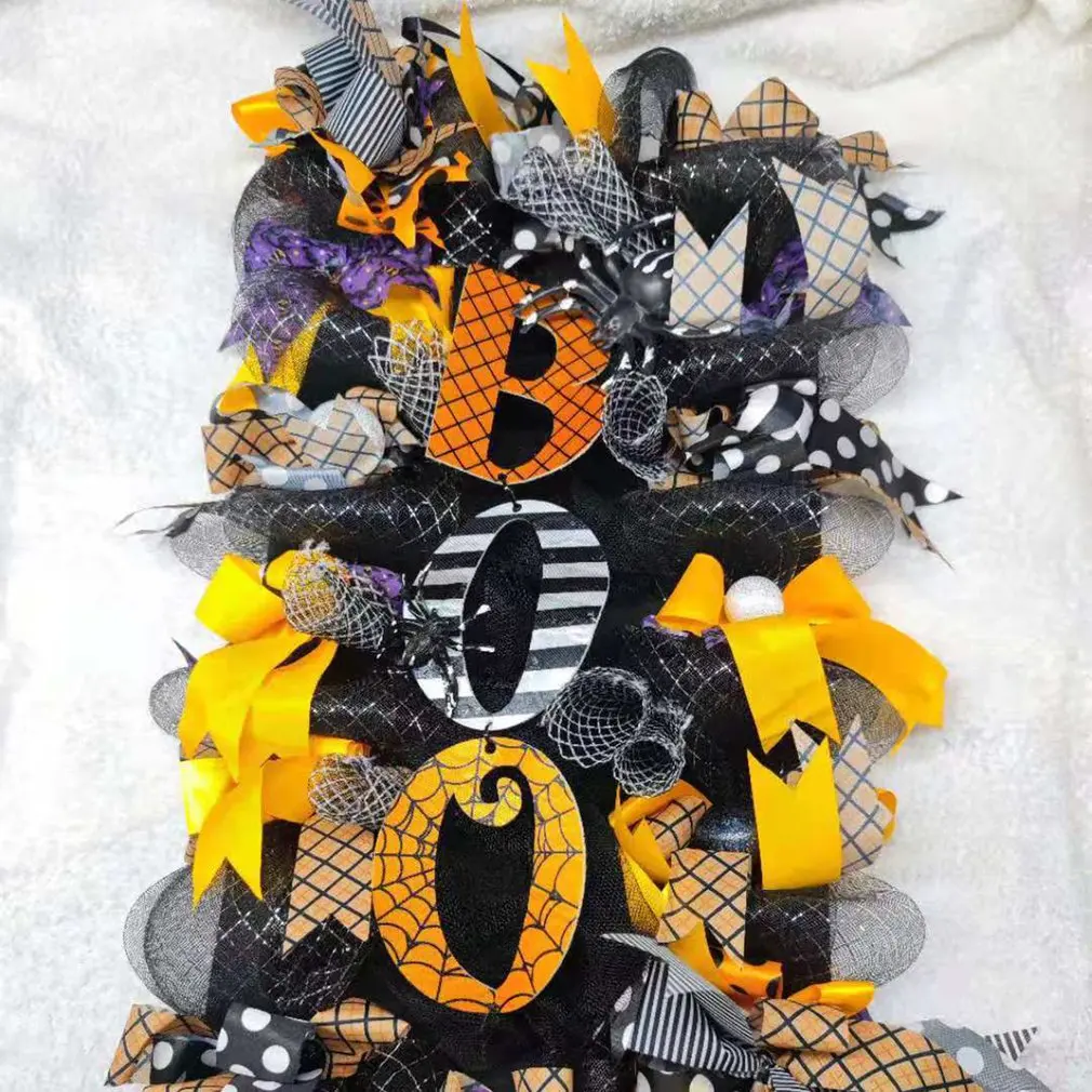 

Гирлянда с триллером на Хэллоуин, гирлянда с тыквой, дверная висячая гирлянда, страшное украшение, огромное украшение для вечеринки с тыкво...