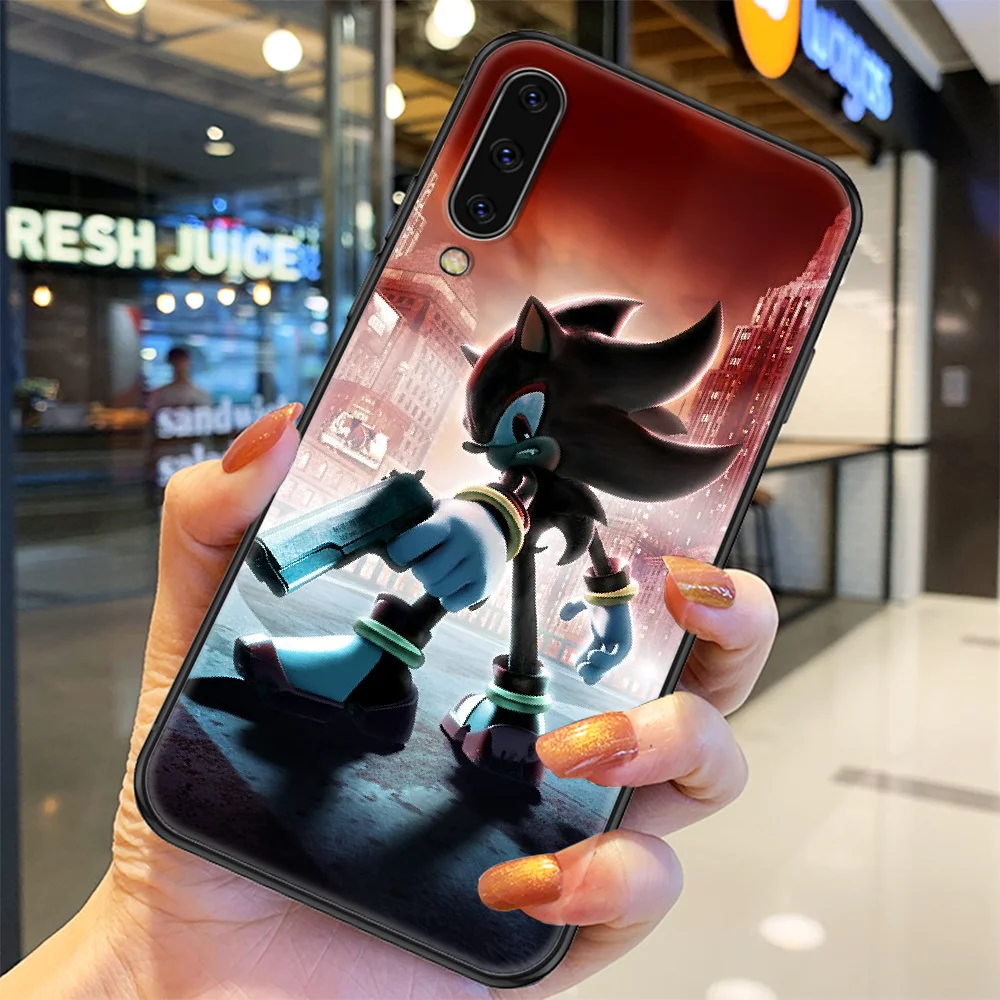 

Sonics Cartoon Phone case For Samsung Galaxy A 3 5 7 8 10 20 21 30 40 50 51 70 71 E S 2016 2018 4G black painting funda soft