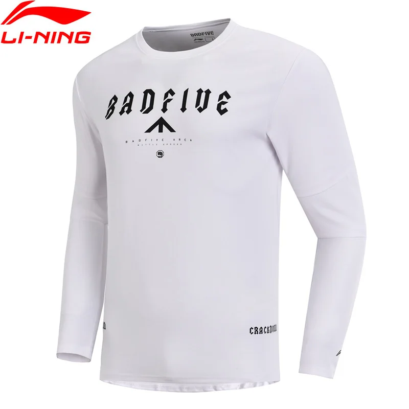 Мужская футболка с длинным рукавом Li-Ning баскетбольная серия BAD FIVE классическая