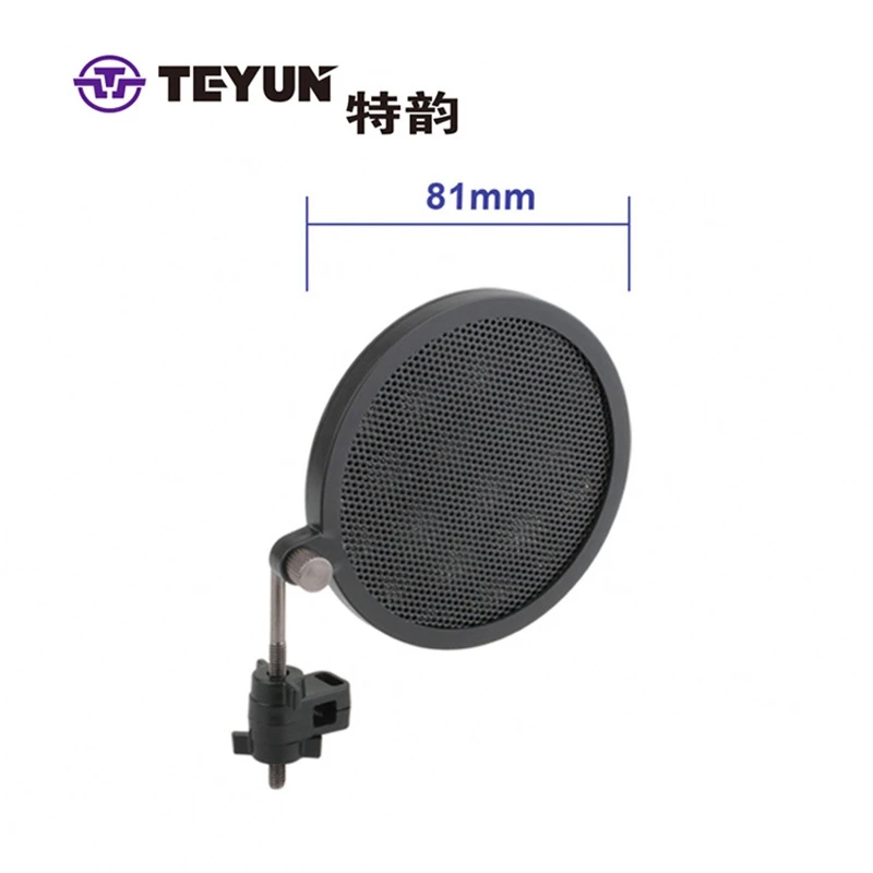 TEYUN микрофон Запись металлический двойной-Слои противовыбросовое чистая