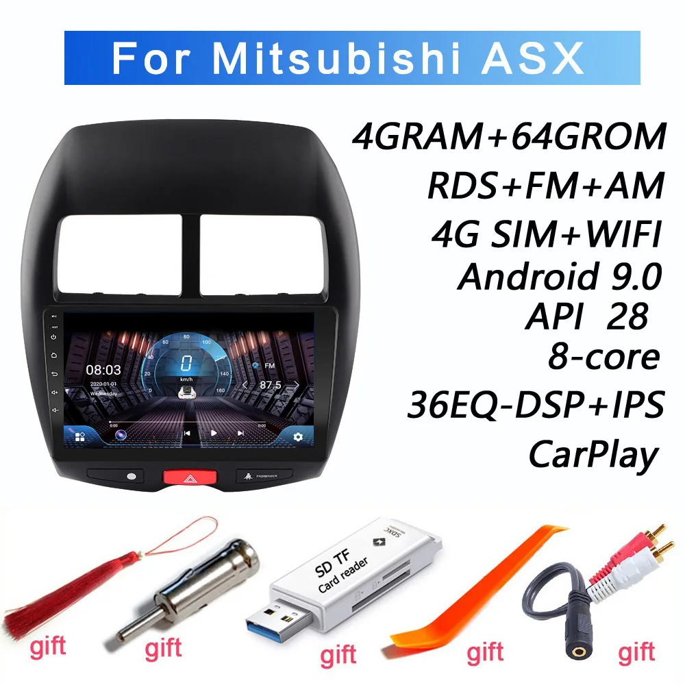 4GRAM + 64 gom 8 core DSP 2 din Android 9 0 автомобильный Радио мультимедийный видео плеер для