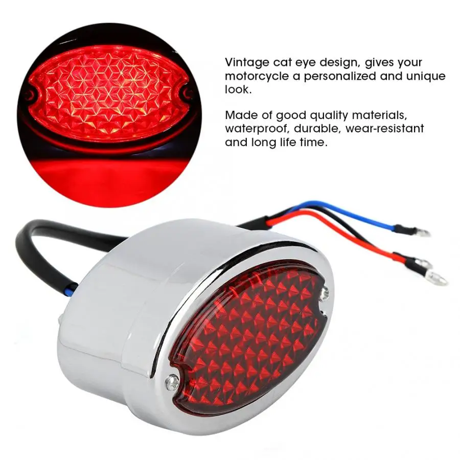 Универсальный винтажный светодиодный задний стоп-сигнал &quotкошачий глаз&quot для