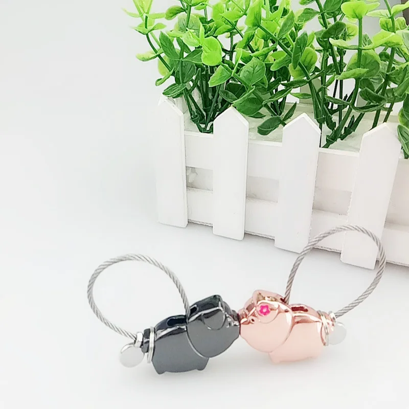 2pcs Valentines Day Gift Baby Souvenirs Couple Lovers Kiss Pig Keychain Wedding Gifts for Guests Bridesmaid Party Favors | Дом и сад