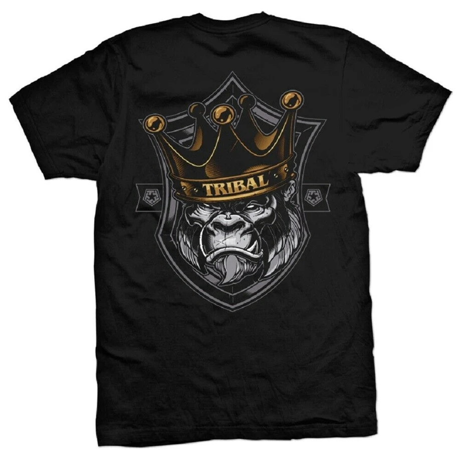 Tribal gear Оригинальная футболка с гориллой черная большим принтом сзади новая