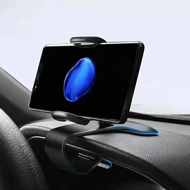 Универсальный вращающийся на 360 градусов Автомобильный держатель для телефона GPS Автомобильный держатель для приборной панели черный ABS пл...