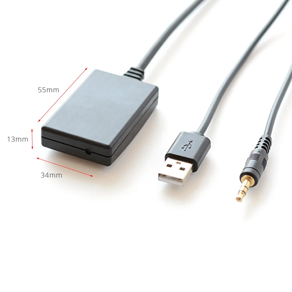 Universal Car 12V Bluetooth 5.0 Kit Phone Call Handsfree Adapter Wireless Radio Stereo AUX-IN Aux Cable USB 3.5MM Jack Plug | Автомобили и