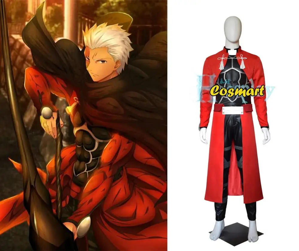 Fate/Grand Order FGO Melanism Red A EMIYA Archer Косплей Костюм Униформа Хэллоуин костюм для женщин и