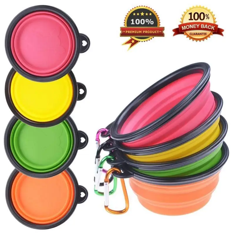 1 шт. Складная Силиконовая тарелка на открытом воздухе располагаться лагерем