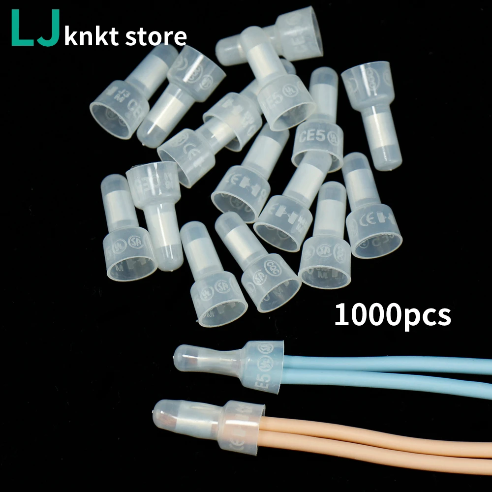 

Large package and mass merchandising Nylon Crimp Caps 1000pcs Crimp terminal Closed Terminal Line Cap PA66 Splice Terminals