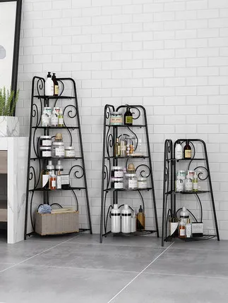 

Toilet tripod rack floor basin rack storage rack bathroom toilet storage toilet bathroom basin rack