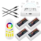 Беспроводной 4-зонный RGB-контроллер Milight, WIFI, сенсорный пульт дистанционного управления, 2,4 ГГц, для светодиодной ленты 2835 5050 RGB