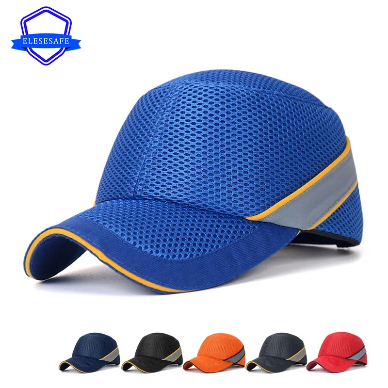 Бейсбольная кепка с защитным шлемом дышащая Защитная Кепка для рабочего стола