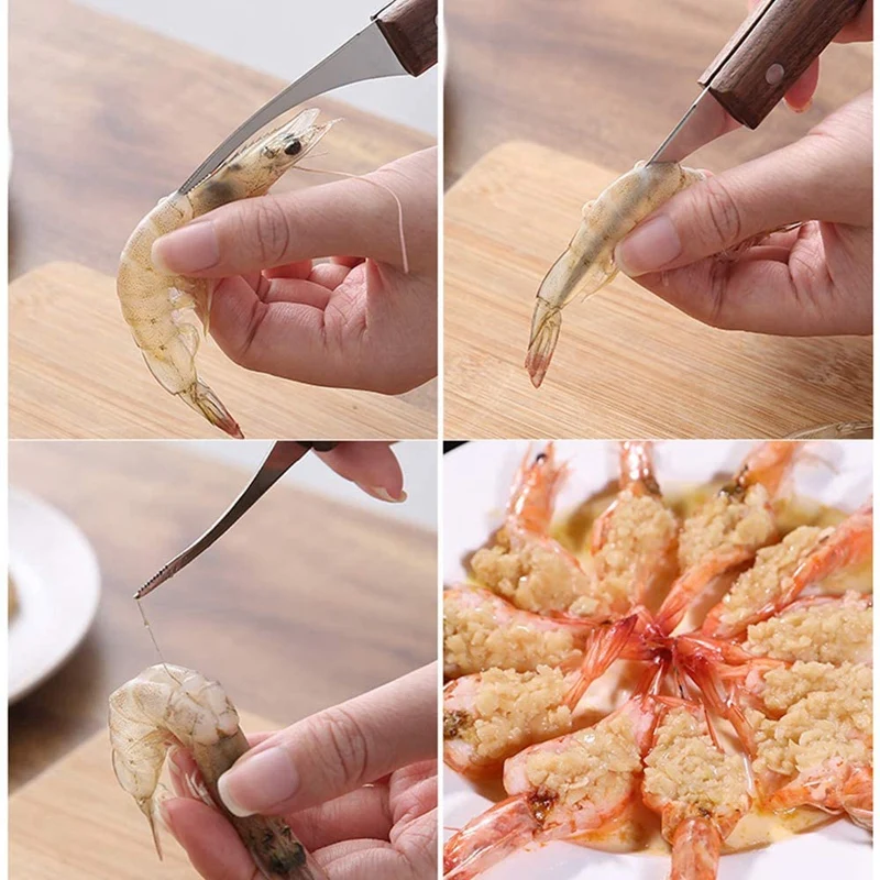 Креветки инструмент и нож для чистки креветок набор 2 Упаковка нержавеющая сталь