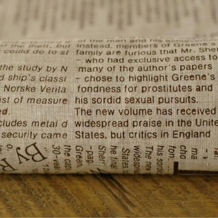 100*150 см Ткань из хлопка и льна с надписью на английском языке метр Скатерть сделай