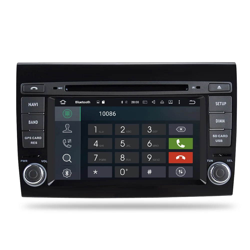 Android 10 0 автомобильный стерео DVD плеер GPS ГЛОНАСС мультимедиа для Fiat/Bravo 2007-2012 аудио