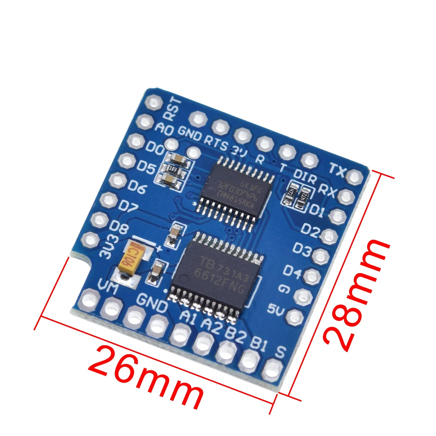 Щит двигателя ShengYang для WeMos D1 mini I2C двойной драйвер TB6612FNG (1A) V1.0.0 1 шт.|d1 mini|module i2cmotor