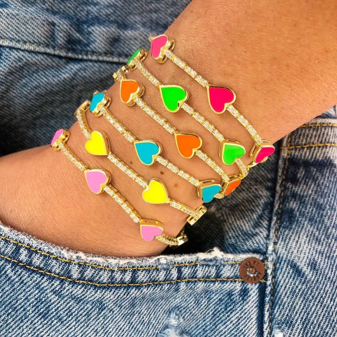 2021 подарок на день матери Женский комплект из колье и браслета с фианитом