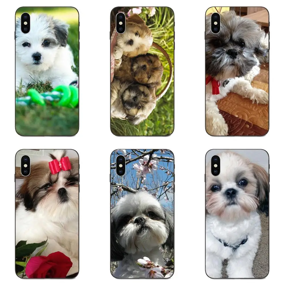 Shih Tzu Shitzu Щенки собак для Galaxy A3 A5 A6 A6s A7 A8 A9 A10 A20E A30 A40 A50 A60 A70 A80 A90 Plus 2018 TPU Чехлы