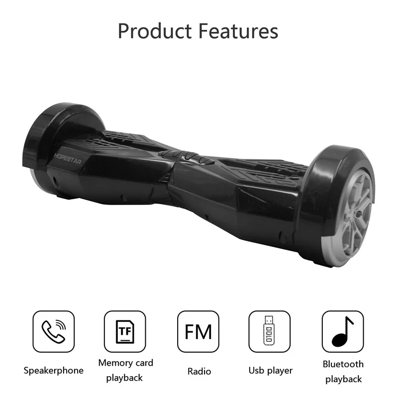 Портативная уличная балансировочная Автомобильная Bluetooth колонка TF карта памяти