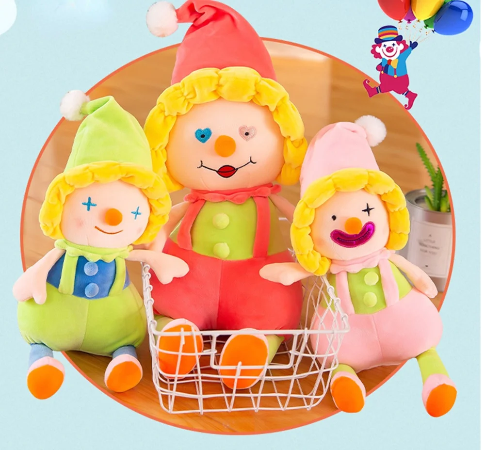 Лидер продаж Детская плюшевая кукла клоуна 40 см 60 Успокаивающая подушка для