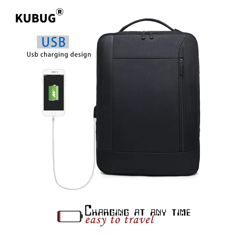KUBUG Анти-Вор зарядка через usb деловая сумка на одно плечо многофункциональные
