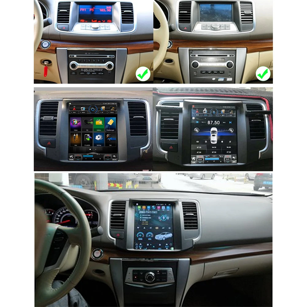 ZJCGO автомобильный мультимедийный плеер стерео GPS Радио Навигация Android экран для