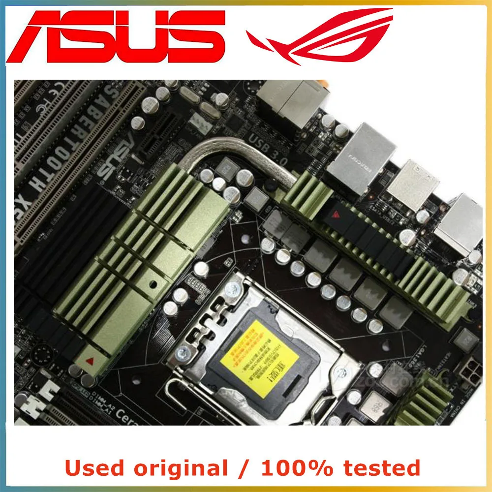Для процессора Intel X58 LGA 1366 для ASUS SaberTooth Материнская плата компьютера Socket LGA1366 DDR3