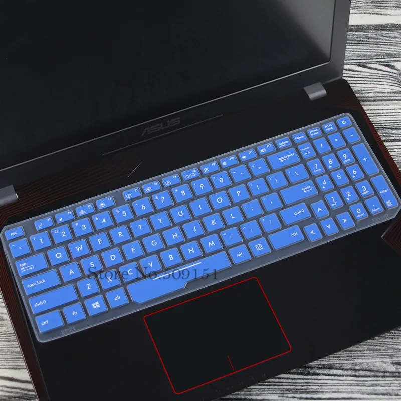 Blue Для Asus ROG Strix GL553VD GL553 FZ53VD FX553VE FX553VD FX53VW GL753VE ZX53VW 15 17 дюймов Тетрадь крышка клавиатуры - Цвет: Blue