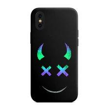 Colorful grimace evil Smile halloween mask Pattern Phone Case for Apple iphone 11 pro max 12 SE 2020 6S 7 8 PLUS back cover