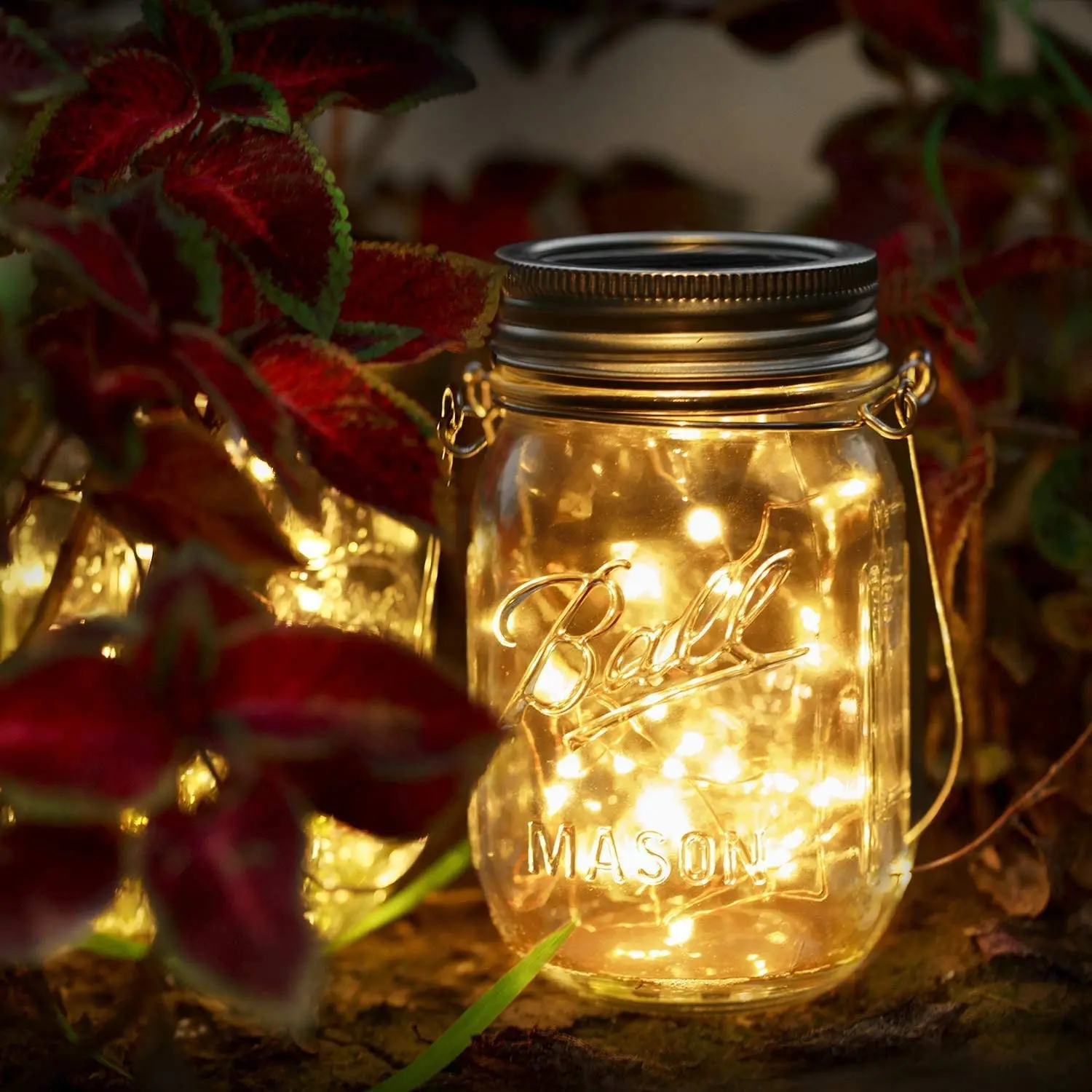 

2M 20 LED Solar Mason Jar Fairy String Lights Waterproof Decor Lights Christmas Wedding Party Outdoor Garden Decoration 3Pcs/lot