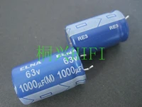 20pcs new elna re3 63v1000uf 16x25mm audio electrolytic capacitor 1000uf63v blue robe 1000uf 63v re3 63v 1000uf
