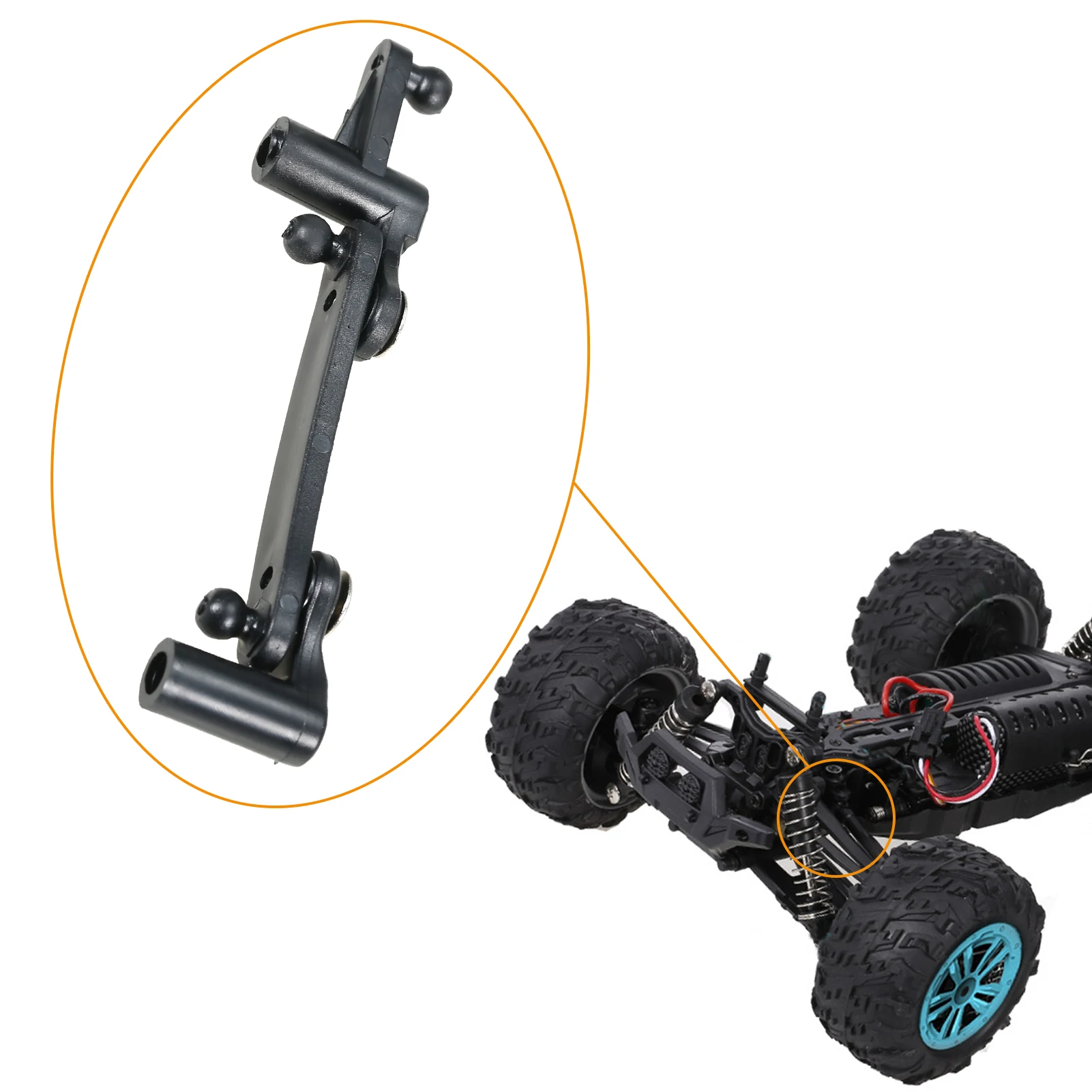 Демпфирующая пластина/Центральный патрубок подвески/Карданный вал/Штанга сервопривода/Амортизатор для модели автомобиля GS166 масштаба 1/14, аксессуары.